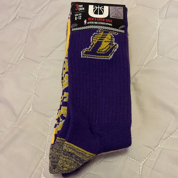 Men’s Lakers Socks - Picture 2 of 2